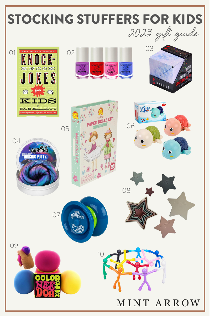 Stocking stuffer gift guide for kids, tweens, and teens! - Mint Arrow